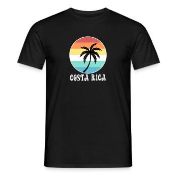 Costa Rica - T-shirt homme - noir - Devant - AI Model Male 178 light (178cm)