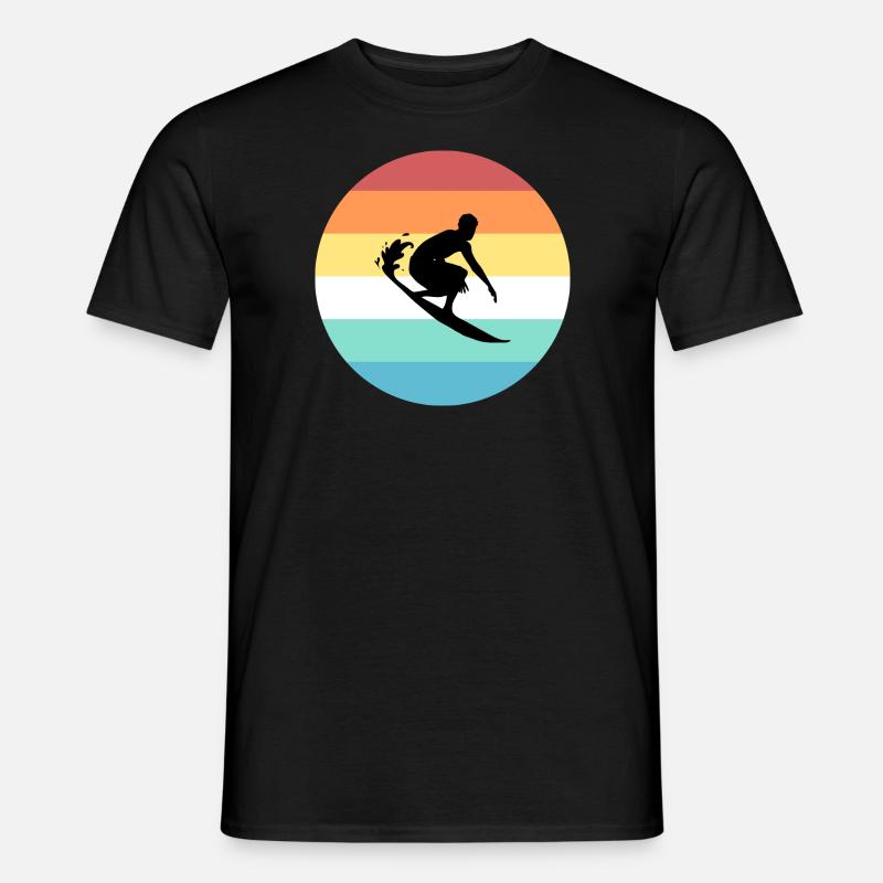 Surfer - Männer T-Shirt - Schwarz