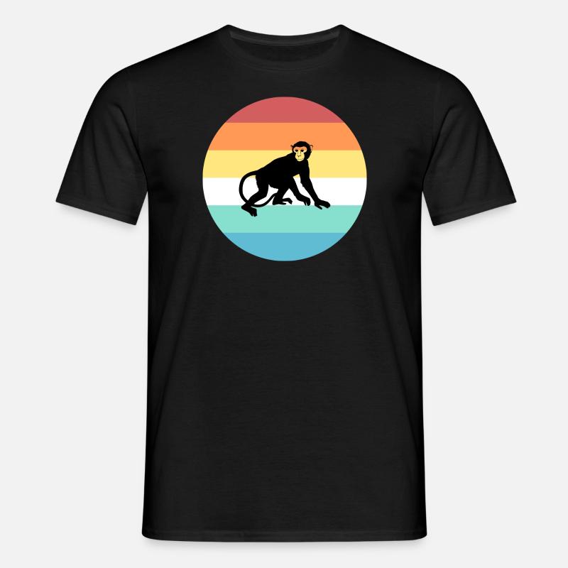 Affe - Männer T-Shirt - Schwarz