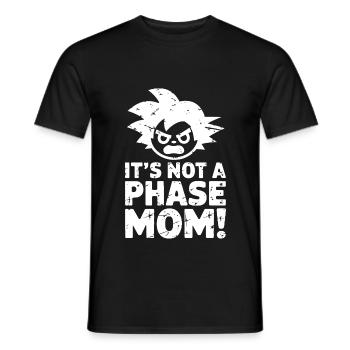 Ce n’est pas une phase maman ! Emo Goth Alternative - T-shirt homme - noir - Devant - AI Model Male 178 light (178cm)