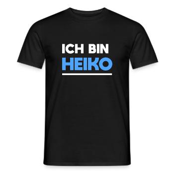 Heiko Name Spruch für stolze Heikos - Männer T-Shirt - Schwarz - Vorne - AI Model Male 178 light (178cm)