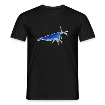 Blue Tiger Shrimp Pet Design for Proud - Men's T-Shirt - black - Front - AI Model Male 178 light (178cm)