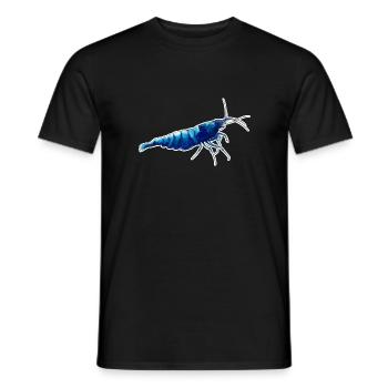 Blue Bolt Shrimp Pet Design für stolze Shrimp-Fans - Männer T-Shirt - Schwarz - Vorne - AI Model Male 178 light (178cm)