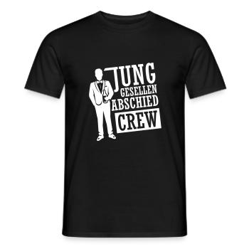 Bachelor Party Crew Saying Team Bachelor - Men's T-Shirt - black - Front - AI Model Male 178 light (178cm)