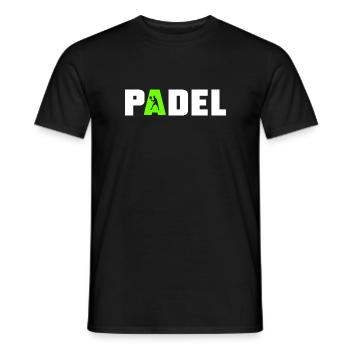 Padel Sport Logo - Männer T-Shirt - Schwarz - Vorne - AI Model Male 178 light (178cm)