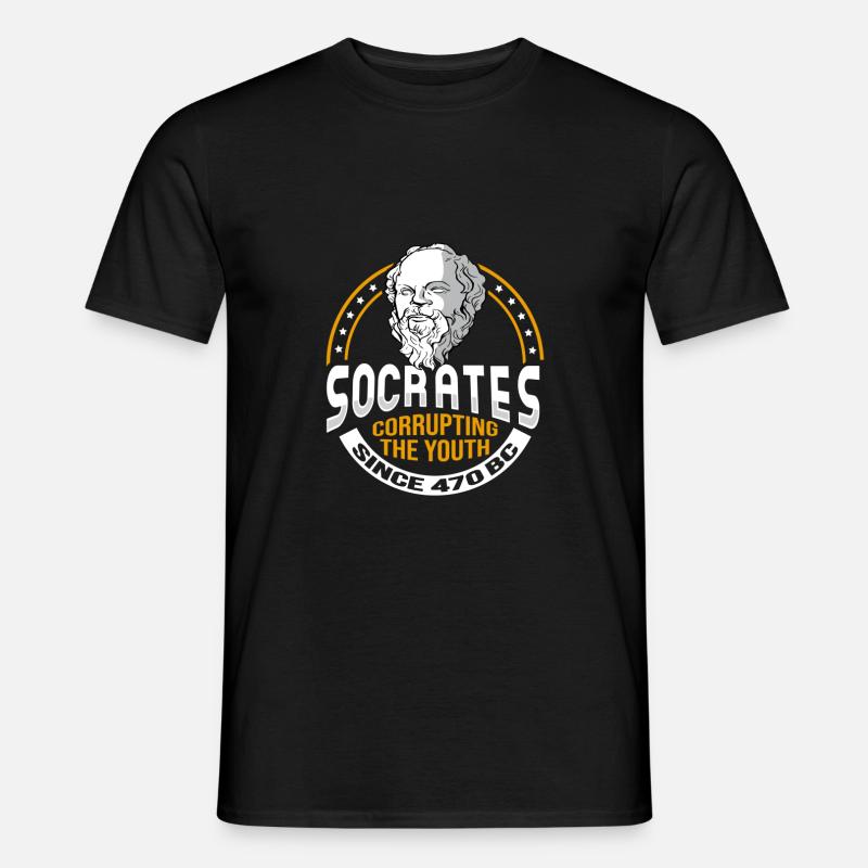 Sokrates Meme für einen Philosophen - Männer T-Shirt - Schwarz