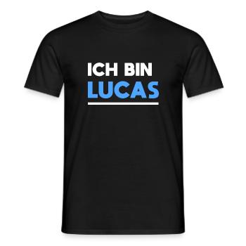 Lucas Name Spruch für stolze Lucas - Männer T-Shirt - Schwarz - Vorne - AI Model Male 178 light (178cm)