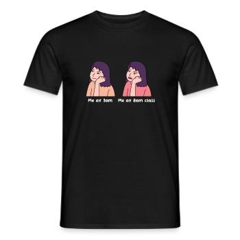 Night Student Design für junge stolze Pinoys - Männer T-Shirt - Schwarz - Vorne - AI Model Male 178 light (178cm)