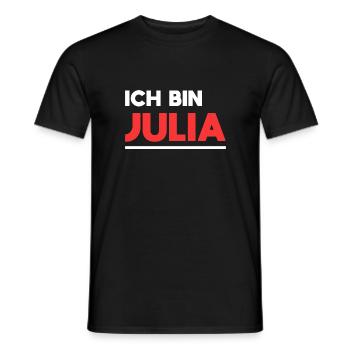 Julia Name Spruch für stolze Julias - Männer T-Shirt - Schwarz - Vorne - AI Model Male 178 light (178cm)