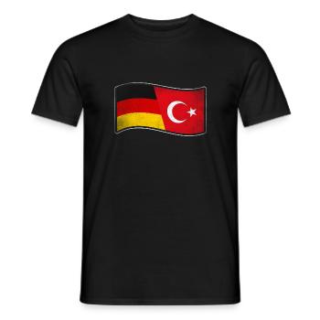 Türkei Design für stolze Deutsch-Türken - Männer T-Shirt - Schwarz - Vorne - AI Model Male 178 light (178cm)
