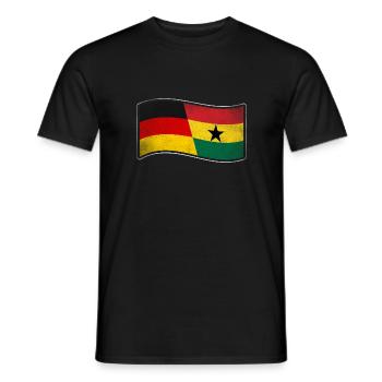 Ghana Design für stolze Deutsch-Ghanaer - Männer T-Shirt - Schwarz - Vorne - AI Model Male 178 light (178cm)