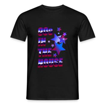 Années 90 dans la maison - T-shirt homme - noir - Devant - AI Model Male 178 light (178cm)