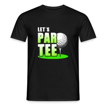 Let's Par Tee Golf Player Golfing Golf Course Golf - Männer T-Shirt - Schwarz - Vorne - AI Model Male 178 light (178cm)