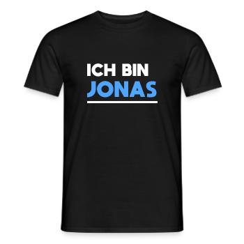 Jonas Name Spruch für stolze Jonas - Männer T-Shirt - Schwarz - Vorne - AI Model Male 178 light (178cm)