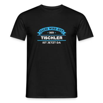 Tischler Design für stolze Handwerker - Männer T-Shirt - Schwarz - Vorne - AI Model Male 178 light (178cm)