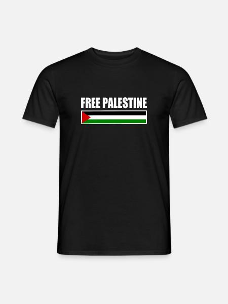 Free palestine - T-shirt homme - noir
