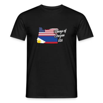 Filipinos of Oregon Design für stolze Fil-Ams - Männer T-Shirt - Schwarz - Vorne - AI Model Male 178 light (178cm)