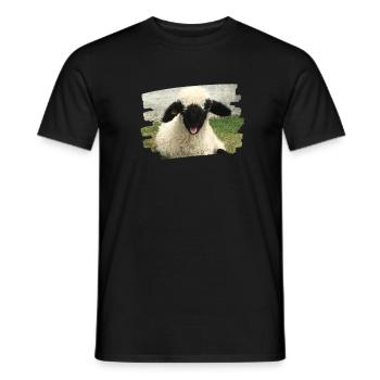 cheeky lamb - Men's T-Shirt - black - Front - AI Model Male 178 light (178cm)