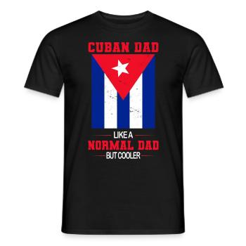 Cuba Fête des pères Cubains - T-shirt homme - noir - Devant - AI Model Male 178 light (178cm)