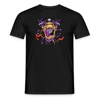Design de monstre cool - T-shirt homme - noir - Devant - AI Model Male 178 light (178cm)