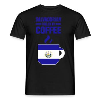 Drapeau du Salvador | Cadeaux de Noël en Amérique du Sud - T-shirt homme - noir - Devant - AI Model Male 178 light (178cm)