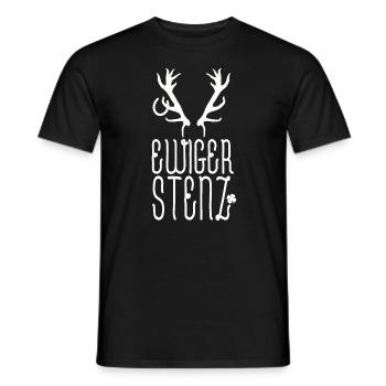 Ewiger Stenz - Männer T-Shirt - Schwarz - Vorne - AI Model Male 178 light (178cm)