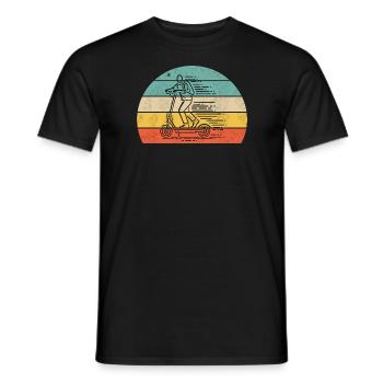 Liberté de la trottinette électrique - T-shirt homme - noir - Devant - AI Model Male 178 light (178cm)
