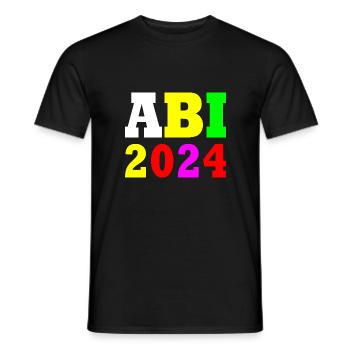 Abi 2024 - Männer T-Shirt - Schwarz - Vorne - AI Model Male 178 light (178cm)
