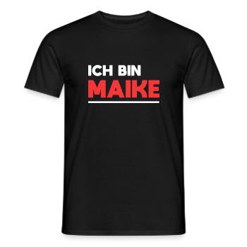 Maike Name Spruch für stolze Maikes - Männer T-Shirt - Schwarz - Vorne - AI Model Male 178 light (178cm)