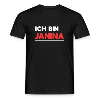 Janina Name Spruch für stolze Janinas - Männer T-Shirt - Schwarz - Vorne - AI Model Male 178 light (178cm)