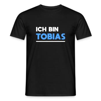 Tobias Name Spruch für stolze Tobias - Männer T-Shirt - Schwarz - Vorne - AI Model Male 178 light (178cm)