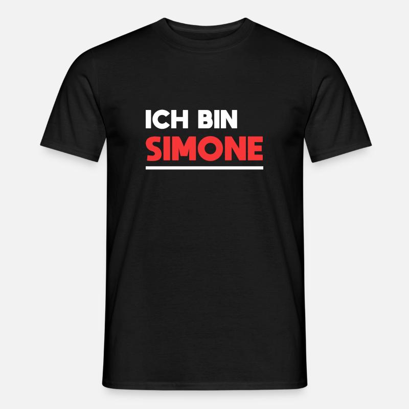 Simone Name Spruch für stolze Simones - Männer T-Shirt - Schwarz