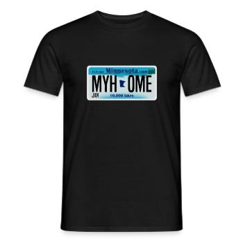 My Home Minnesota Design für stolze Minnesotaner - Männer T-Shirt - Schwarz - Vorne - AI Model Male 178 light (178cm)
