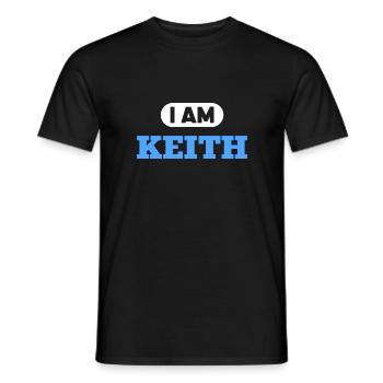 Keith Name Saying für stolze Keiths - Männer T-Shirt - Schwarz - Vorne - AI Model Male 178 light (178cm)