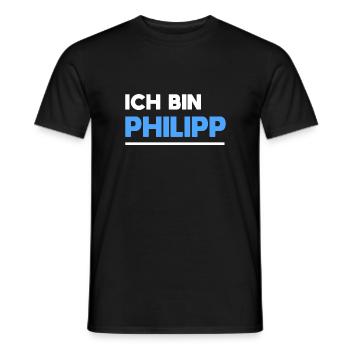 Philipp Name Spruch für stolze Philipps - Männer T-Shirt - Schwarz - Vorne - AI Model Male 178 light (178cm)
