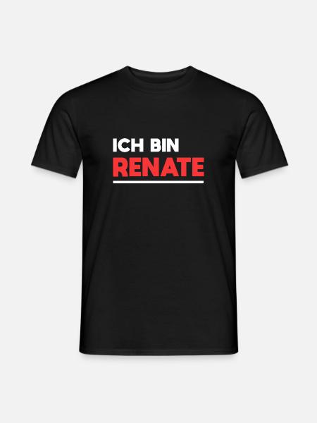 Renate Name Spruch für stolze Renates - Männer T-Shirt - Schwarz