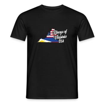 Filipinos of Virginia Design für stolze Fil-Ams - Männer T-Shirt - Schwarz - Vorne - AI Model Male 178 light (178cm)