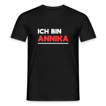 Annika Name Spruch für stolze Annikas - Männer T-Shirt - Schwarz - Vorne - AI Model Male 178 light (178cm)