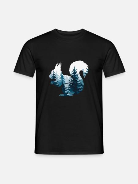 Squirrel Forest Nature - Men's T-Shirt - black