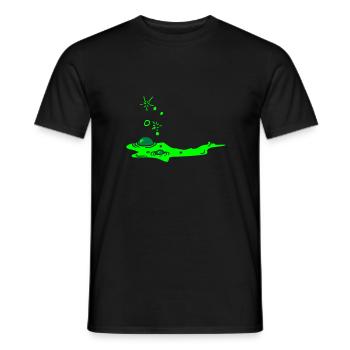 slimy goo / Blubber Schleim (2c) - Männer T-Shirt - Schwarz - Vorne - AI Model Male 178 light (178cm)