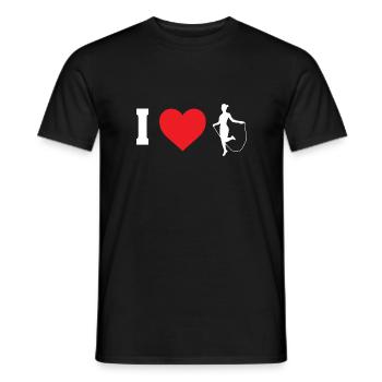 I Love Design für Frauen Rope Jumper - Männer T-Shirt - Schwarz - Vorne - AI Model Male 178 light (178cm)