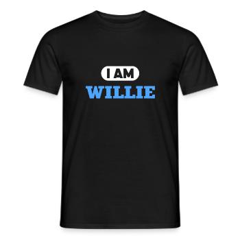 Willie Name Saying für stolze Willies - Männer T-Shirt - Schwarz - Vorne - AI Model Male 178 light (178cm)