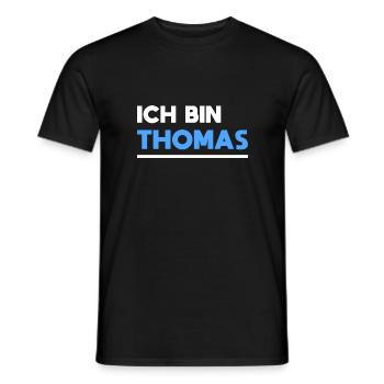 Thomas Name Spruch für stolze Thomas - Männer T-Shirt - Schwarz - Vorne - AI Model Male 178 light (178cm)