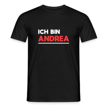 Andrea Name Spruch für stolze Andreas - Männer T-Shirt - Schwarz - Vorne - AI Model Male 178 light (178cm)