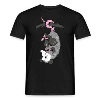 Opossum - Männer T-Shirt - Schwarz - Vorne - AI Model Male 178 light (178cm)