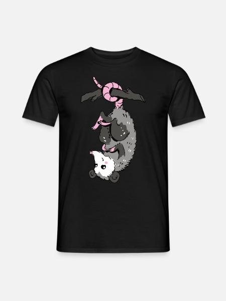 Opossum - Männer T-Shirt - Schwarz