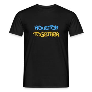 Houston Together Design pour les fiers résidents de Houston - T-shirt homme - noir - Devant - AI Model Male 178 light (178cm)
