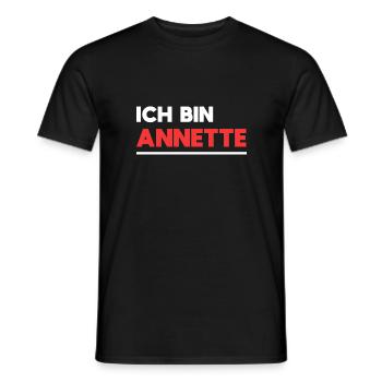 Annette Name Spruch für stolze Annettes - Männer T-Shirt - Schwarz - Vorne - AI Model Male 178 light (178cm)