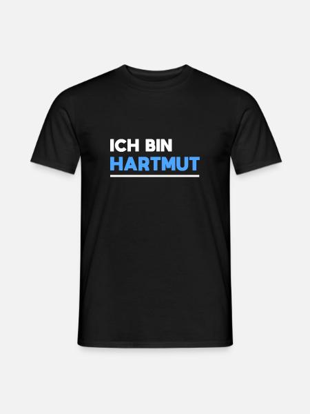 Hartmut Name Spruch für stolze Hartmuts - Männer T-Shirt - Schwarz