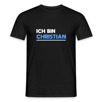 Christian Name Spruch für stolze Christians - Männer T-Shirt - Schwarz - Vorne - AI Model Male 178 light (178cm)